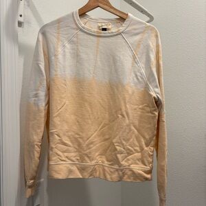 Tie-Dye Orange and White Sweater